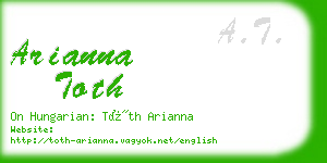 arianna toth business card